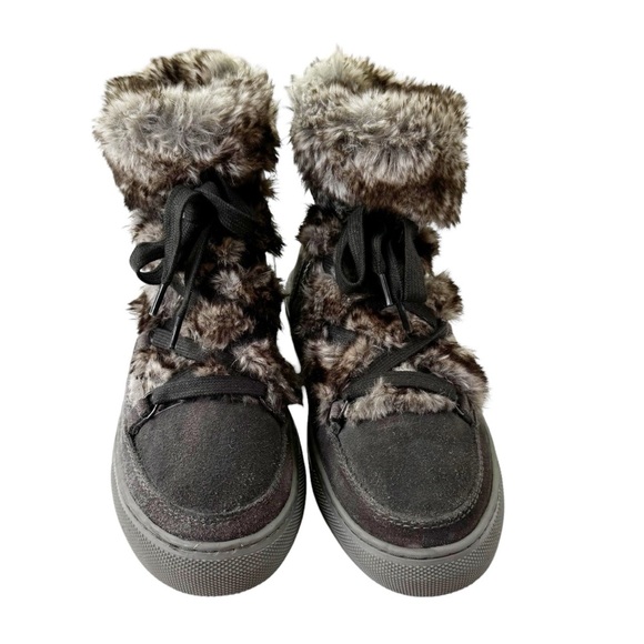 NWT Cougar Waterproof Suede with Faux Fur Dasha Snow Boot Pewter Gray Size 9 - Picture 8 of 13